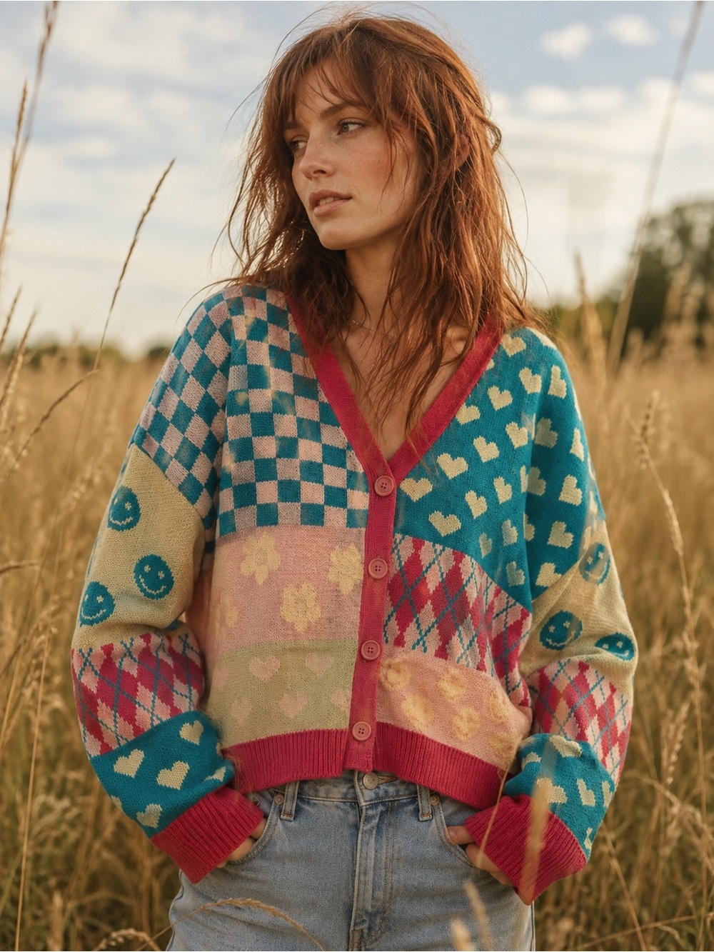 NWT DAVI & DANI Button Cardigan